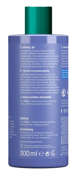 Tołpa Hair Rituals Szampon Nawilżający Do Włosów Oczyszający 300 Ml