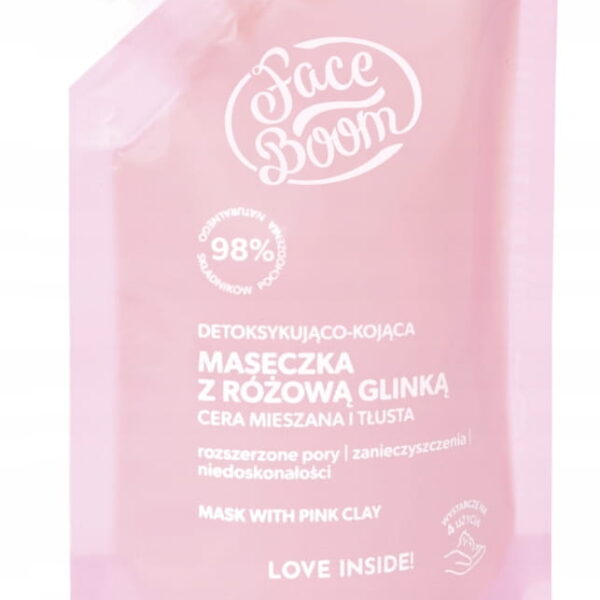 FACEBOOM DETOKSYKUJĄCA MASECZKA DO TWARZY Z GLINKĄ RÓŻOWĄ 40 GRAMÓW