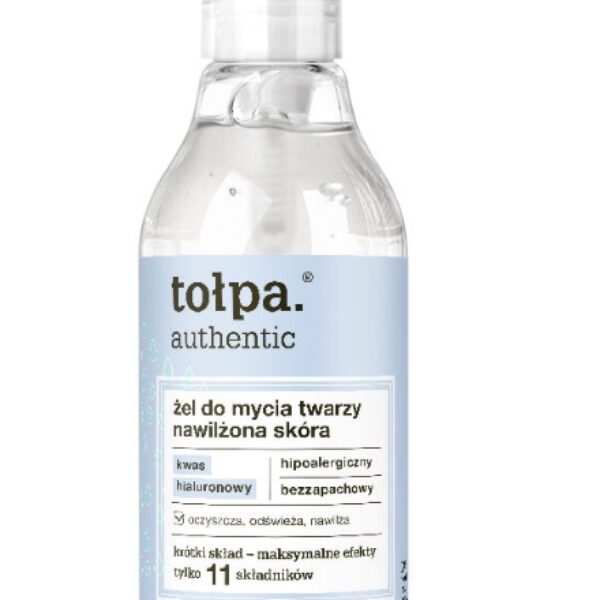 TOŁPA AUTHENTIC ODŻYWCZY ŻEL DO TWARZY NAWILŻAJĄCY KWAS HIALURONOWY 195ML