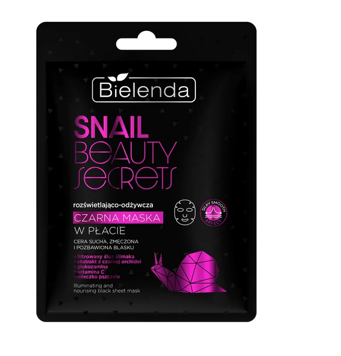 Bielenda Snail Beauty Secret Maska Do Twarzy W Płacie Rozświetlająca