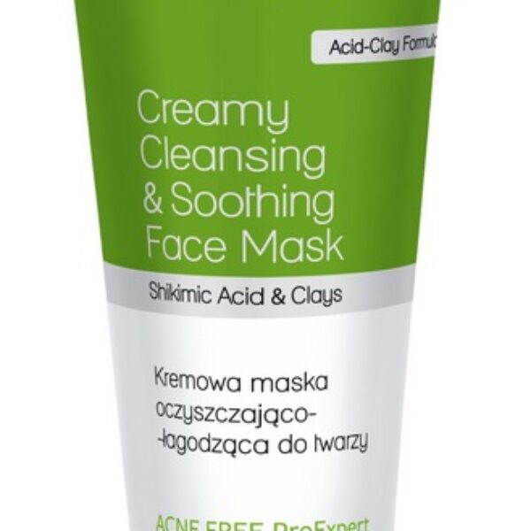 BIELENDA ACNE FREE KREMOWA MASKA OCZYSZCZAJĄCA ŁAGODZĄCA DO TWARZY 150ML