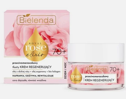 BIELENDA ROYAL ROSE ELIXIR KREM DO TWARZY REGENERUJĄCY 70+ DZIEŃ I NOC