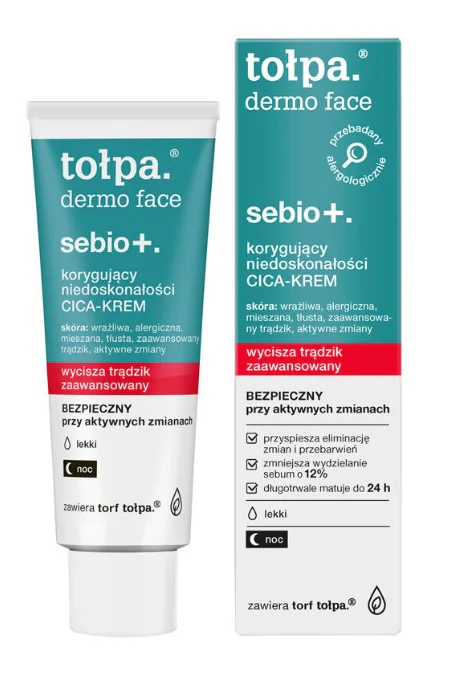 TOŁPA DERMO FACE SEBIO LEKKI KREM KORYGUJĄCY DO TWARZY NA NOC 40ML