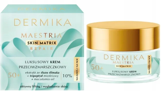 DERMIKA MAESTRIA LUKSUSOWY KREM PRZECIWZMARSZCZKOWY DO TWARZY 50+ 50ML