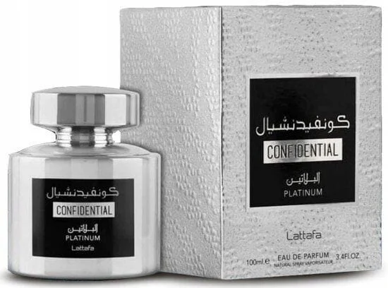 Lattafa Confidential Platinum 100ml Woda Perfumowana Perfumy Arabskie