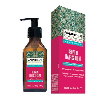 Zestaw Arganicare Keratin Szampon Naprawczy 400ml + Serum Do Włosów 100ml