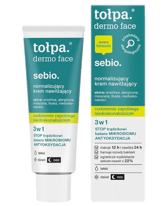 TOŁPA DERMO FACE SEBIO KREM NORMALIZUJĄCY DO TWARZY NAWILŻAJĄCY 40ML