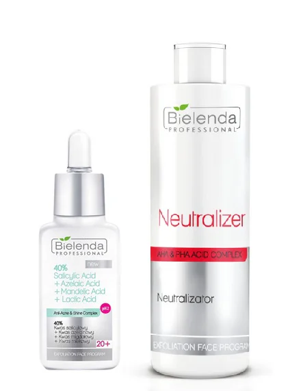 Bielenda Professional Zestaw Kwas Salicylowy 40% 30ml Neutralizator 200g