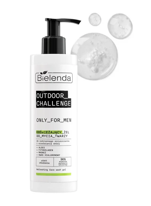 Bielenda Only For Men Outdoor Challenge Żel Odświeżający Do Mycia Twarzy 190g