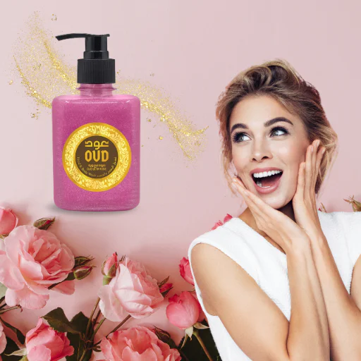 Oud Luxury Rose 300ml Mydło W Płynie Do Ciała Arabskie Z Dubaju Premium