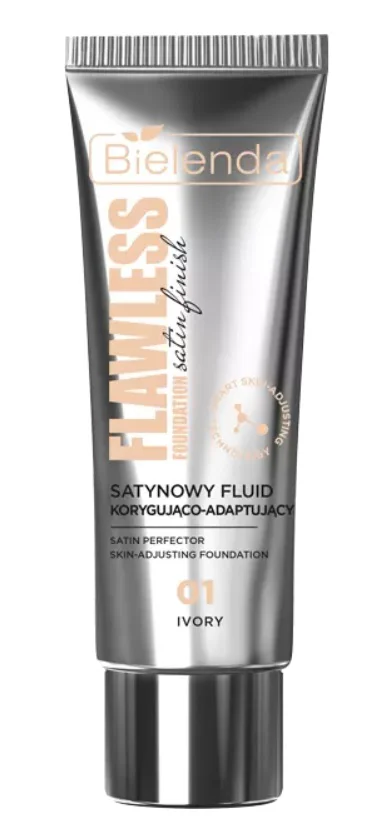 BIELENDA FLAWLESS SATYNOWY FLUID KORYGUJĄCO-ADAPTUJĄCY 01 IVORY 30G