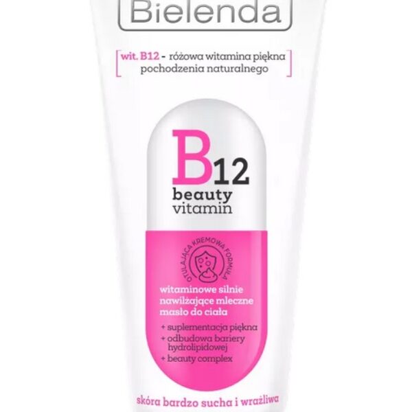 BIELENDA B12 BEAUTY VITAMIN WITAMINOWE NAWILŻAJĄCE MASŁO DO CIAŁA 200ML