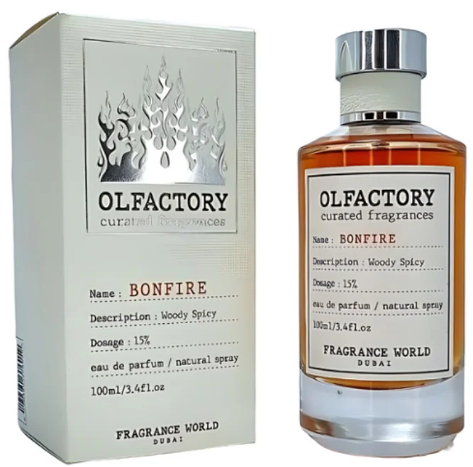 FRAGRANCE WORLD OLFACTORY BONFIRE 100ML WODA PERFUMOWANA UNISEX PERFUMY