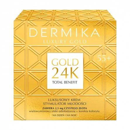 DERMIKA LUXURY GOLD 24K LUKSUSOWY KREM 55+ DO TWARZY CERA DOJRZAŁA