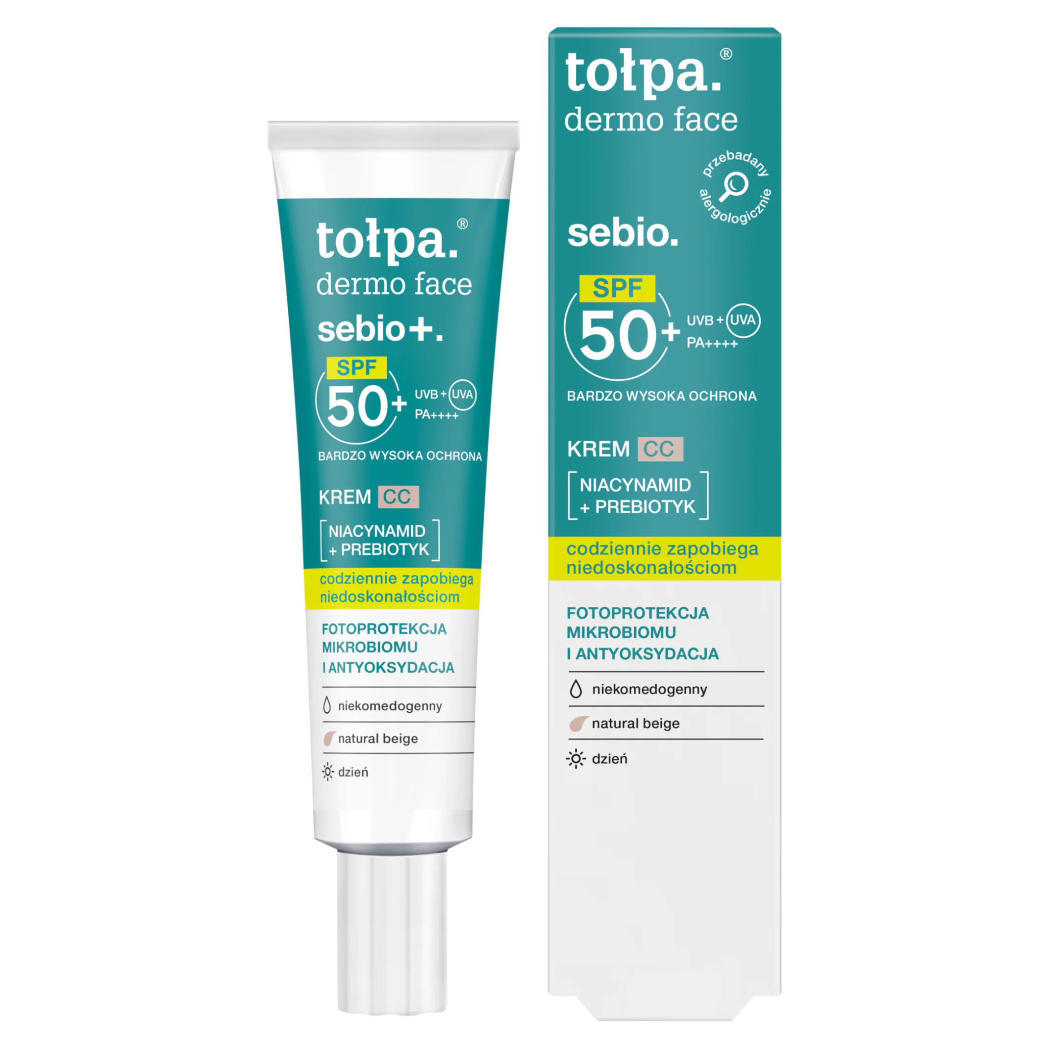 TOŁPA DERMO FACE SEBIO SPF 50+ KREM CC DO TWARZY 40ML