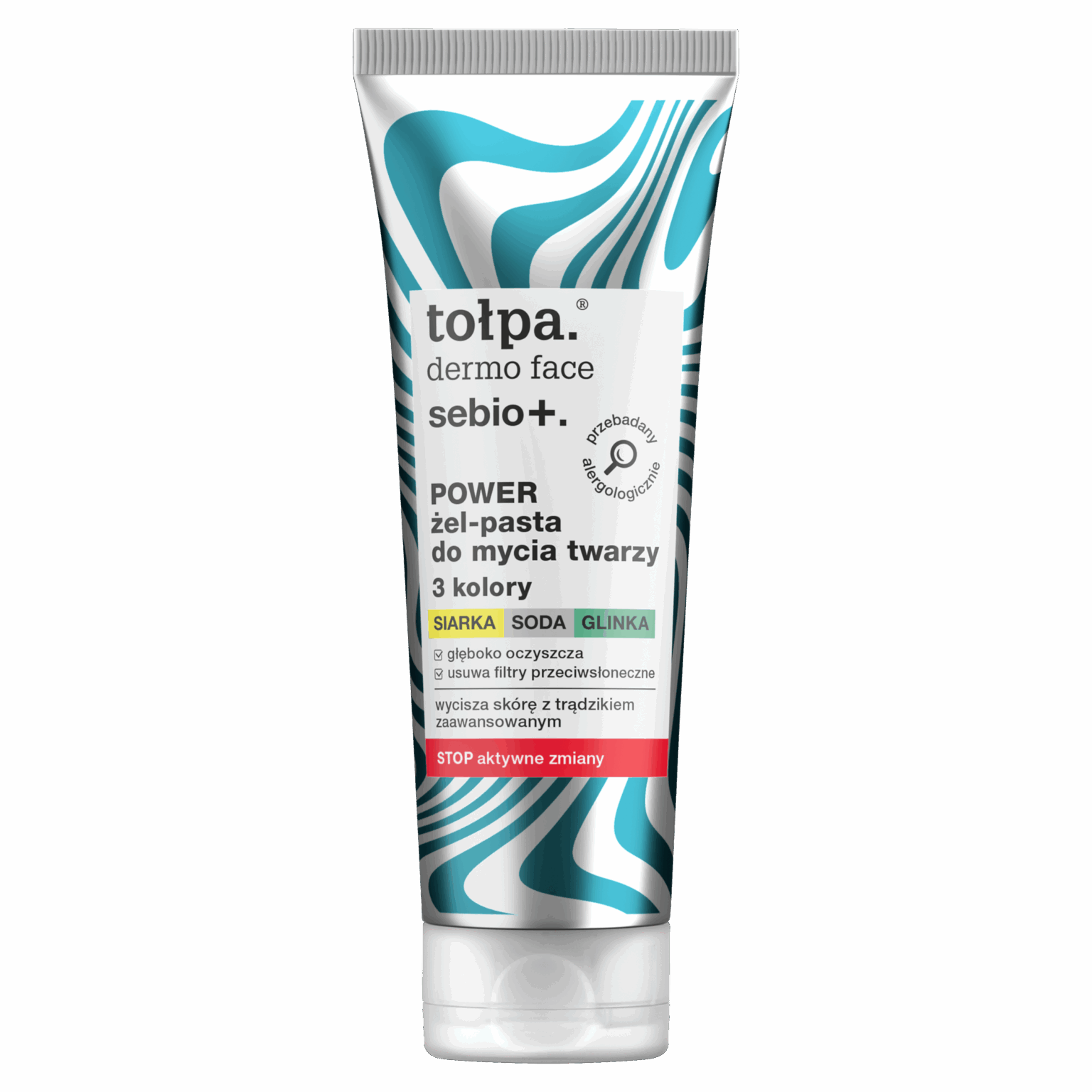 Tołpa Dermo Face Sebio+ Power Żel-pasta Do Mycia Twarzy 3 Kolory 100ml