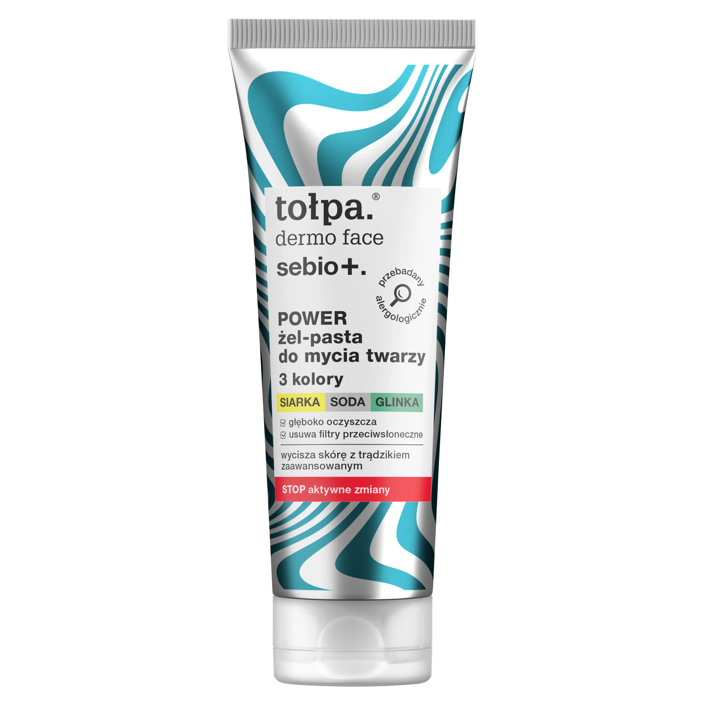 Tołpa Dermo Face Sebio+ Power Żel-pasta Do Mycia Twarzy 3 Kolory 100ml