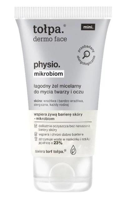 TOŁPA DERMO FACE ŁADOGNY ŻEL MICELARNY DO TWARZY I OCZU MIKROBIOM MINI 75ML