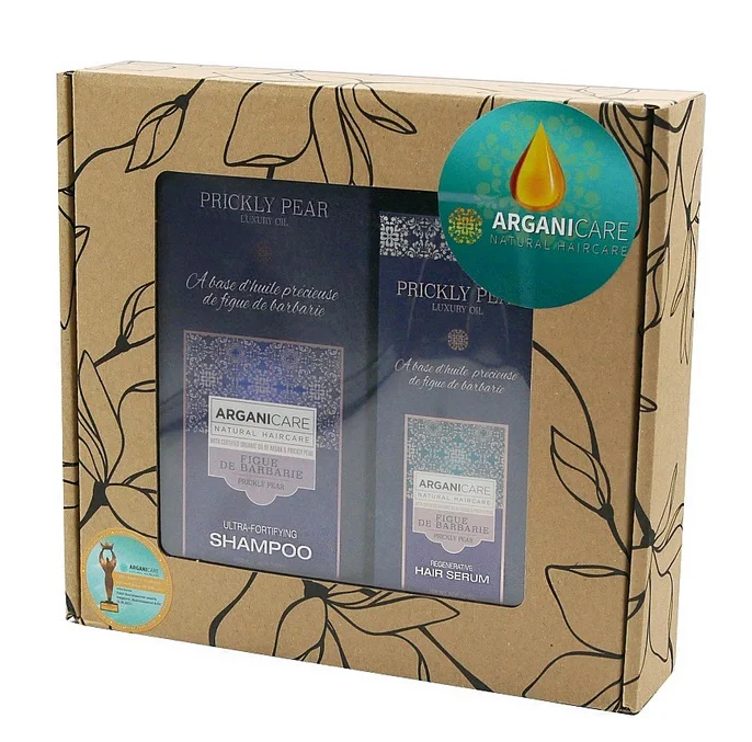 Zestaw Arganicare Prickly Pear Szampon 400ml + Serum Do Włosów 100ml