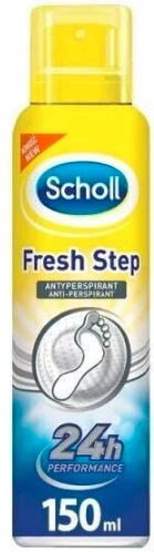 SCHOLL FRESH STEP ANTYPERSPIRANT 24H DEZODORANT DO STÓP NEUTRALIZUJĄCY 150M