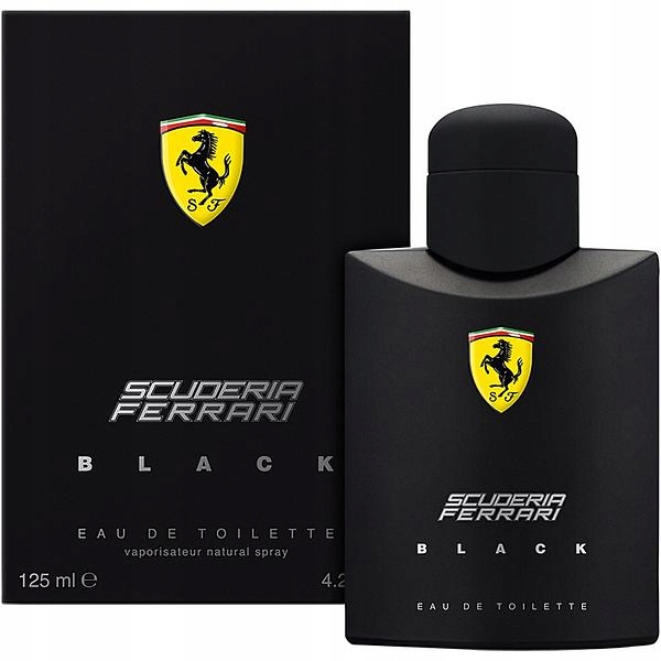 FERRARI BLACK SCUDERIA 125ML WODA TOALETOWA DLA MĘŻCZYZN PERFUMY MĘSKIE