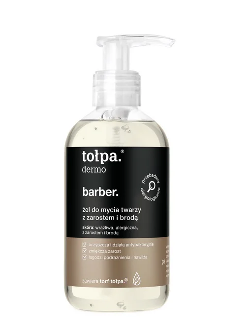 Tołpa Men Barber Zmiękczający Do Brody Żel Do Twarzy Z Zarostem 150ml