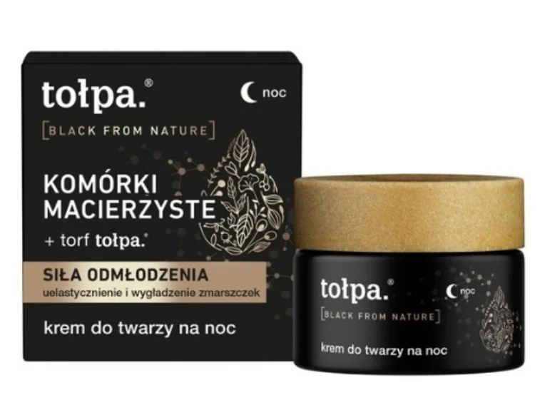 TOŁPA BLACK FROM NATURE LEKKI KREM DO TWARZY NA NOC WYGŁADZAJĄCY 50ML