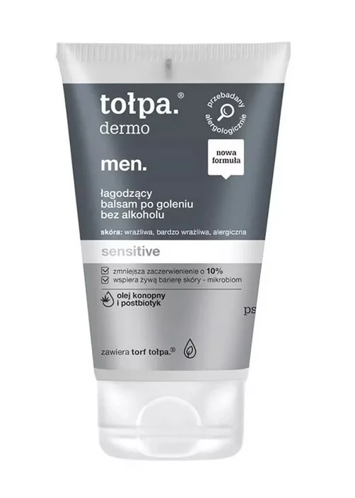 Tołpa Men Balsam Do Twarzy Po Goleniu Łagodzący Bez Alkoholu 100ml