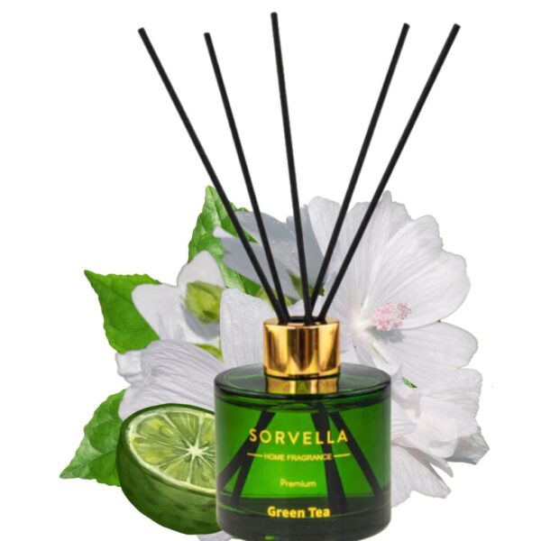 SORVELLA Patyczki Zapachowe Dyfuzor Zapachowy Green Tea Bergamotka 120ml