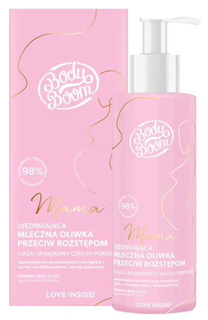 BODYBOOM MAMA UJĘDRNIAJĄCA MLECZNA OLIWKA ROZSTĘPY 90ML