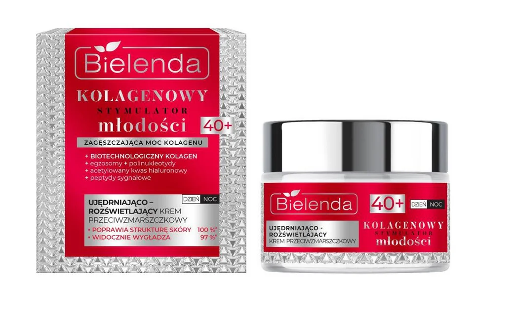 BIELENDA KOLAGENOWY STYMULATOR KREM 40+ DO TWARZY 50ML UJĘDRNIAJĄCY