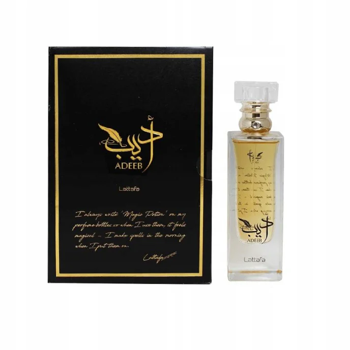Lattafa Adeeb Perfumy Unisex 80 ml Elegancka Kompozycja dla Pewnych Siebie