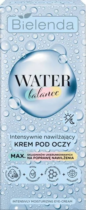 Bielenda Water Balance Intensywnie Nawilżający Krem Pod Oczy 15ml