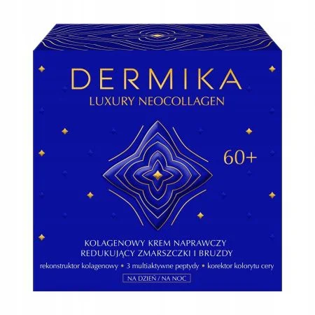DERMIKA NEOCOLLAGEN NAPRAWCZY KREM DO TWARZY 60+ 50ML REDUKUJĄCY ZMARSZCZKI