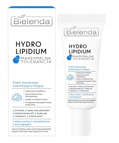 BIELENDA HYDRO LIPIDIUM KREM BARIEROWY NAWILŻAJĄCO KOJĄCY 50ML CERAMIDY