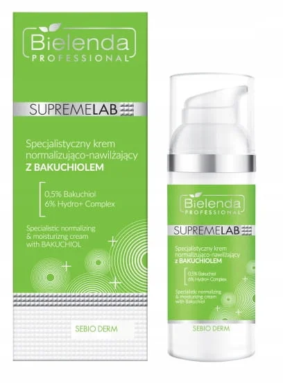 Bielenda Supremelab Krem Normalizująco Nawilżający Z Bakuchiolem 50ml