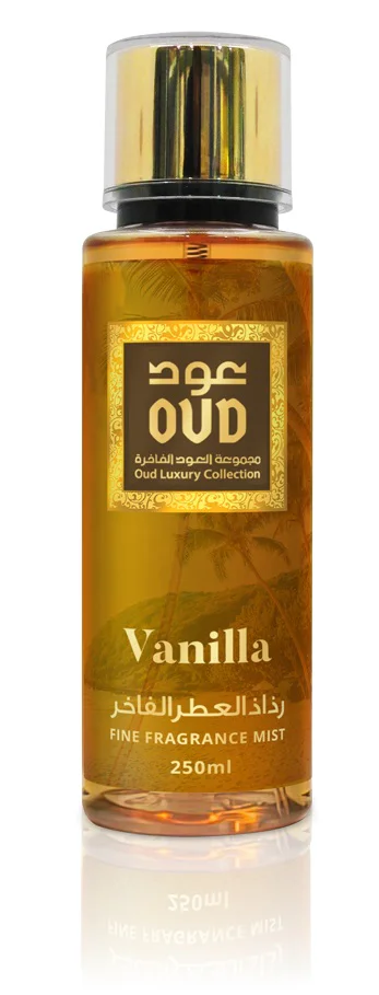 Oud Luxury Fragrance Mist Vanilla 250ml Mgiełka Do Ciała Arabska Z Dubaju