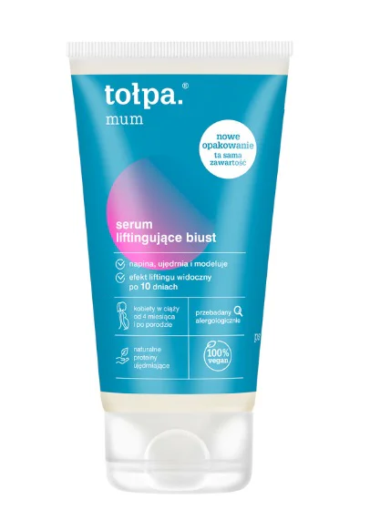 TOŁPA MAMA SERUM UJĘDRNIAJĄCE DO CIAŁA LIFTINGUJĄCE MODELUJĄCE BIUST 150ML