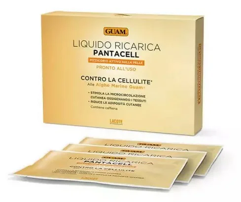 GUAM PANTACELL ANTYCELLULITOWY PŁYN UZUPEŁNIAJĄCY 3x100ML WYSZCZUPLAJĄCY