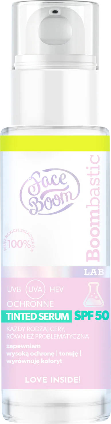 Faceboom Boombastic Lab Tinted Ochronne Serum SPF 50 30ml