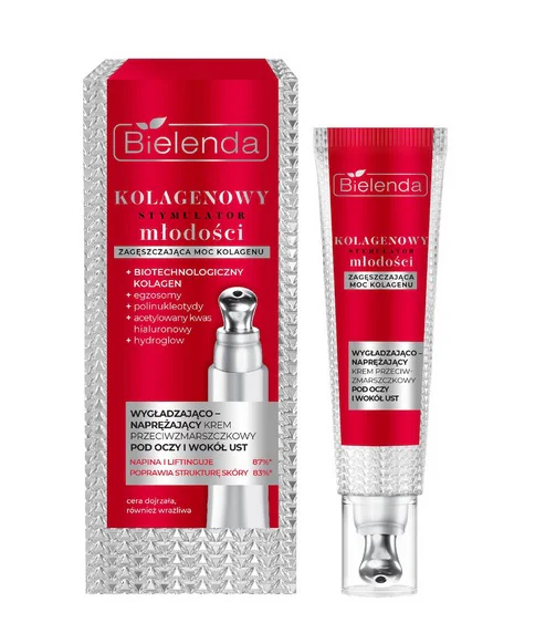 Bielenda Kolagenowy Stymulator Krem Pod Oczy Usta 15ml Naprężający