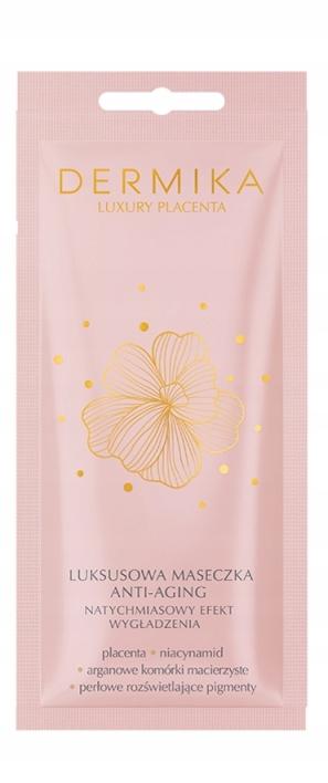 DERMIKA LUXURY PLACENTA LUKSUSOWA MASECZKA DO TWARZY EFEKT WYGŁADZENIA 10ML