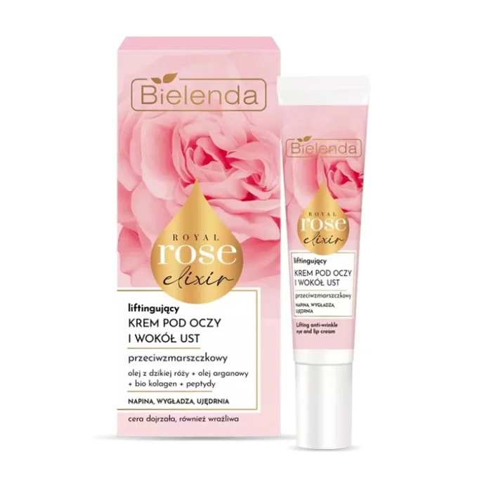 Bielenda Royal Rose Elixir Krem Pod Oczy I Do Ust 15ml Liftingujący