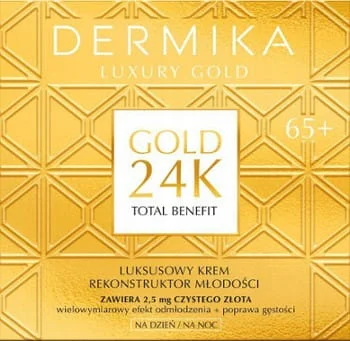 DERMIKA LUXURY GOLD 24K KREM LUKSUSOWY 65+ 50ML