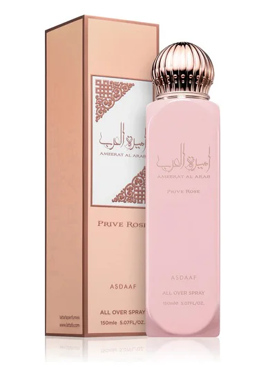 ASDAAF AMEERAT AL ARAB PRIVE ROSE PERFUMOWANY SPRAY DO CIAŁA DAMSKI 150ML