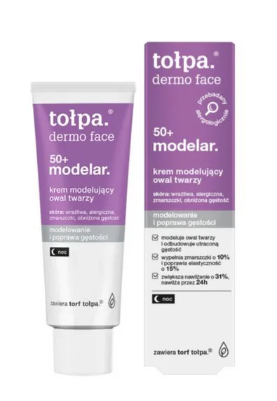 TOŁPA DERMO FACE 50+ NAWILŻAJĄCY KREM DO TWARZY MODELIZUJĄCY NA NOC 40ML