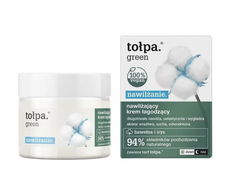 TOŁPA GREEN NAWILŻAJĄCY ŁAGODNY KREM DO TWARZY ŁAGODZĄCY 50ML