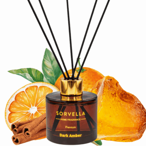 Dyfuzor Zapachowy Sorvella Dark Amber 120ml Energetyzujący Aromat, Bursztyn