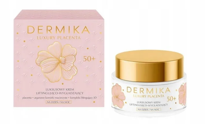 DERMIKA LUXURY PLACENTA KREM DO TWARZY LIFTINGUJĄCO WYGŁADZAJĄCY 50+ 50ML