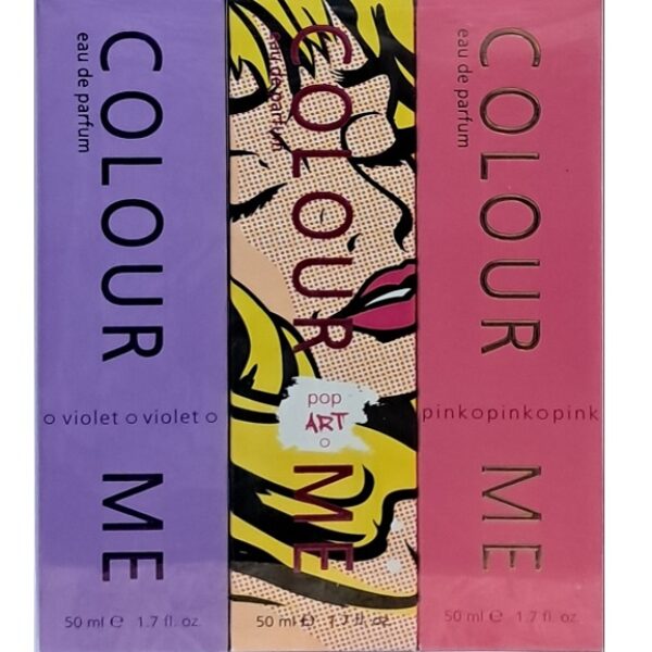ZESTAW MILTON-LLOYD COLOUR ME VIOLET POP ART PINK 3X50ML PERFUMY DAMSKIE